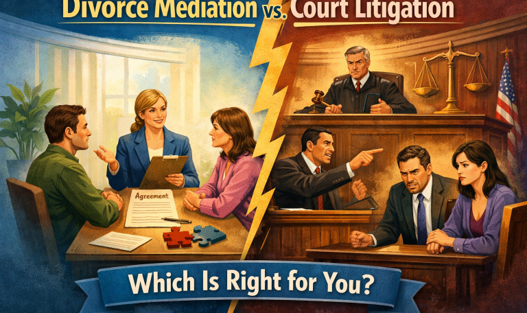 Divorce Mediation vs. Court Litigation: Which Is Right for You?